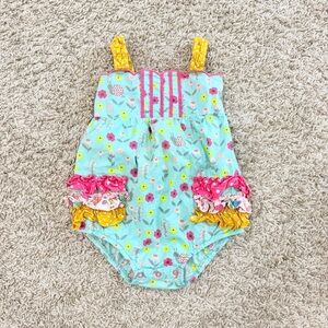 Matilda Jane Ruffle Butt Romper Infant Girls Size 18-24 months